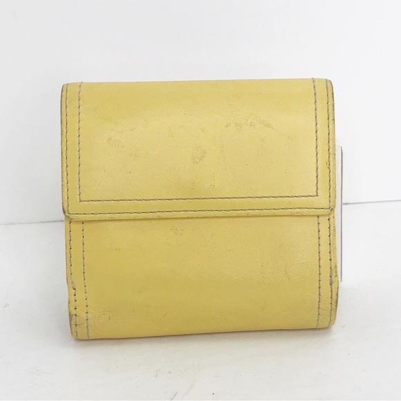 Coach, yellow, leather wallet - Picture 2 of 11